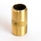 Homeplus+ ATC 1/2 in. MPT X 1/2 in. D MPT Yellow Brass Nipple 1-1/2 in. L 6JC126300201038 - alternate 2